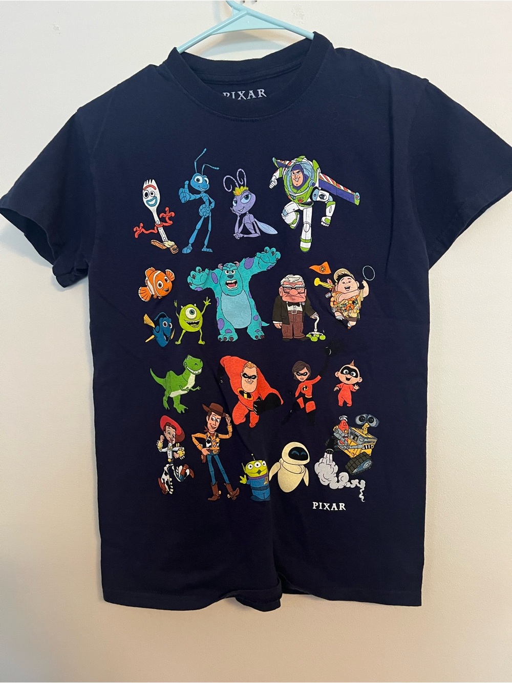 Pixar Navy Short Sleeve Graphic Tee